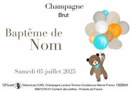 Champagne LECLERE-TORRENS - B.Petit ourson